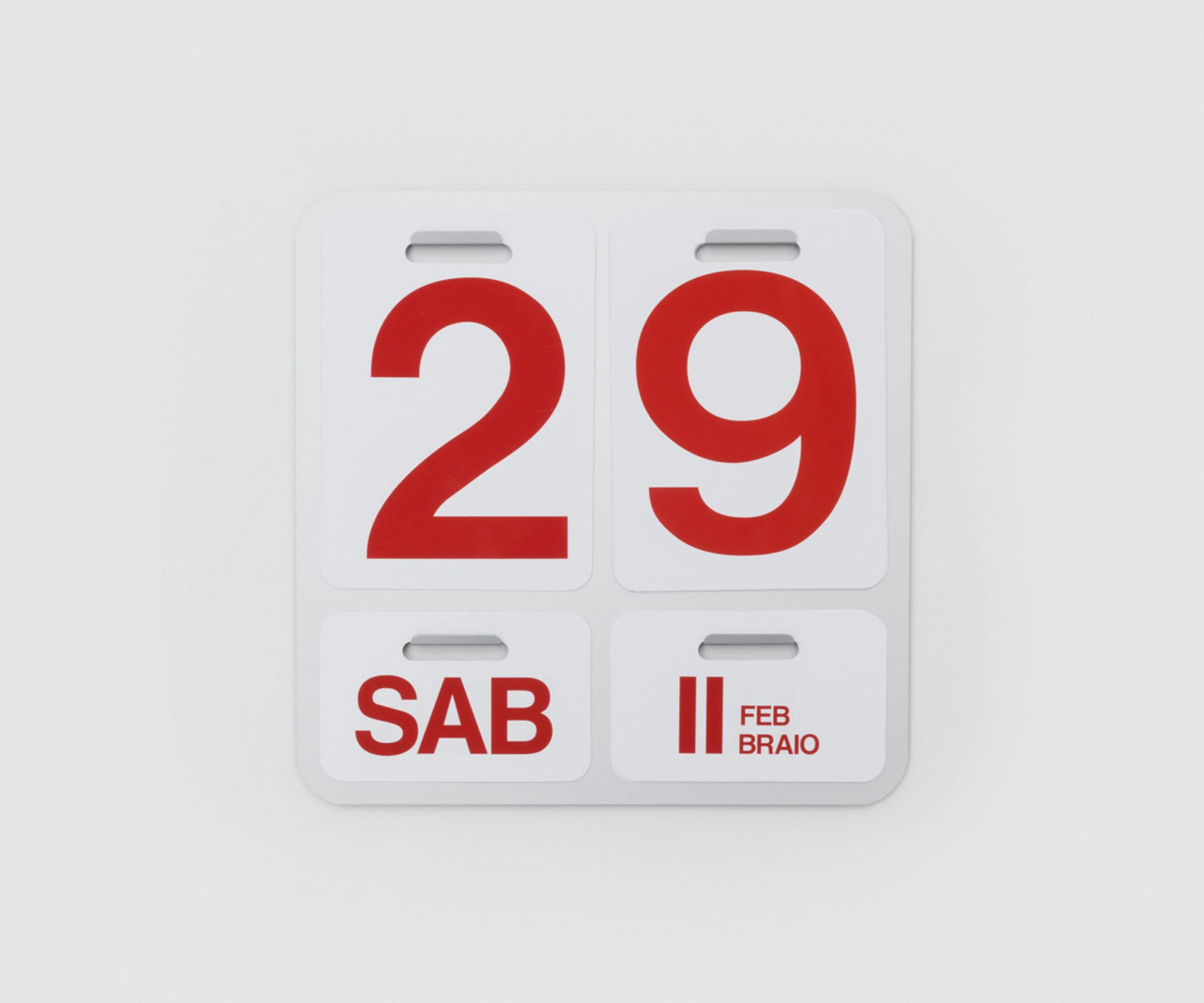 Danese - Calendrier Formosa noir de Enzo Mari
