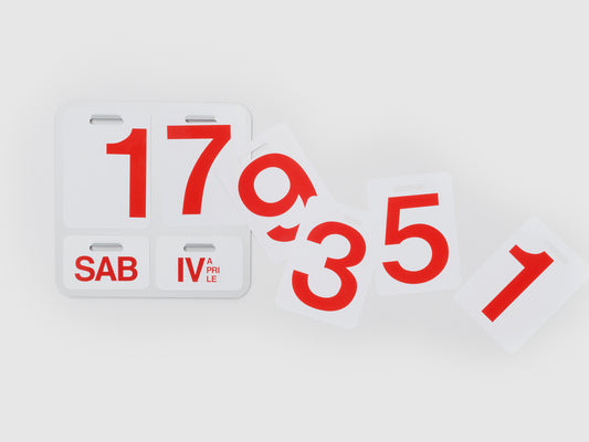 Danese - Calendrier Formosa noir de Enzo Mari