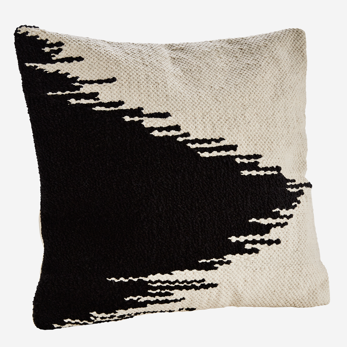 Madam Stoltz - Housse de coussin - blanc et noir