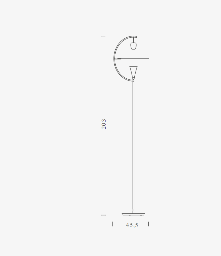 Nemo - Lampadaire Newton de Andrea Branzi