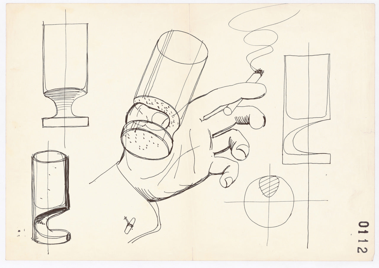 2 Verres design Joe Colombo - Smoke Bicchiere Highball