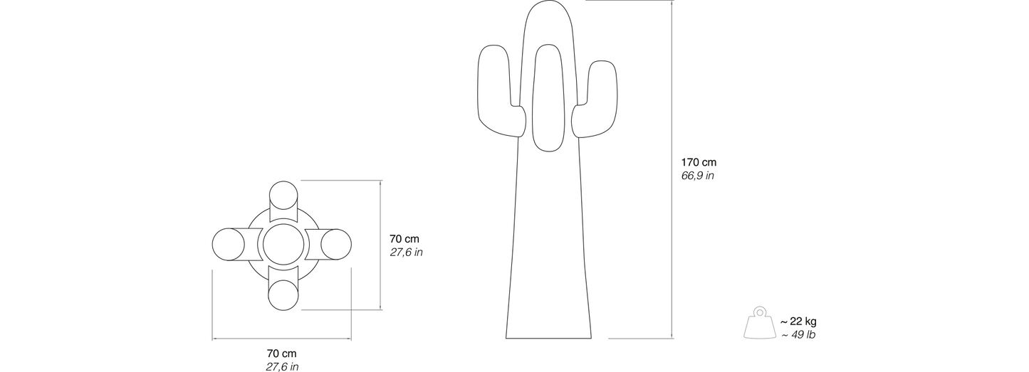 Gufram - Porte-manteaux - Cactus