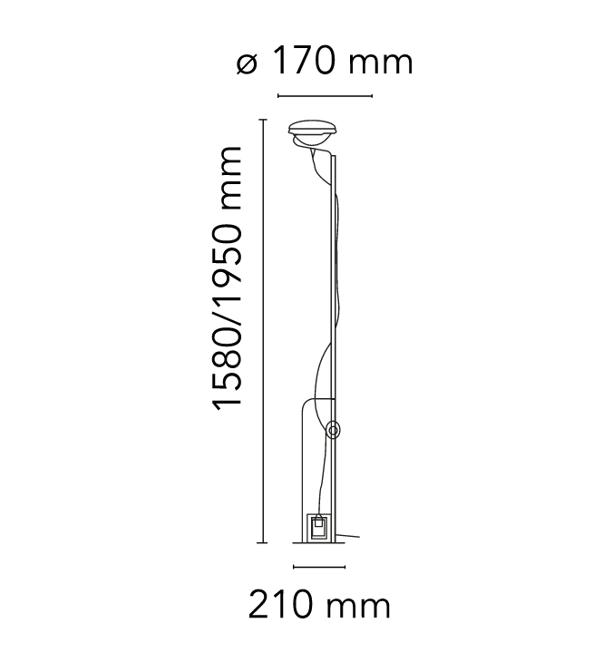 Flos - Lampadaire - Toio LED