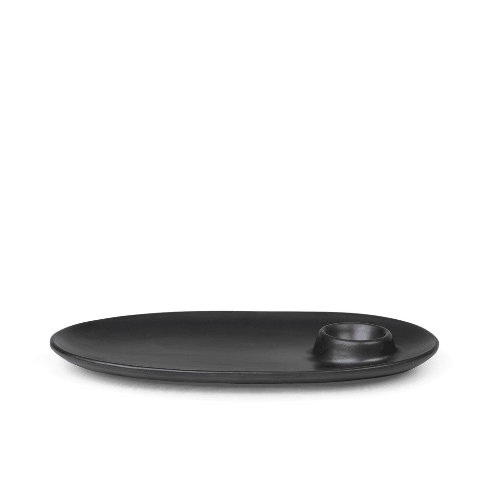 Ferm Living - Assiette petit-déjeuner Flow - Noire