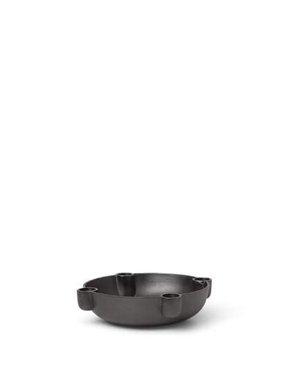 Ferm Living - Bougeoir Bowl - Medium - Aluminium noir