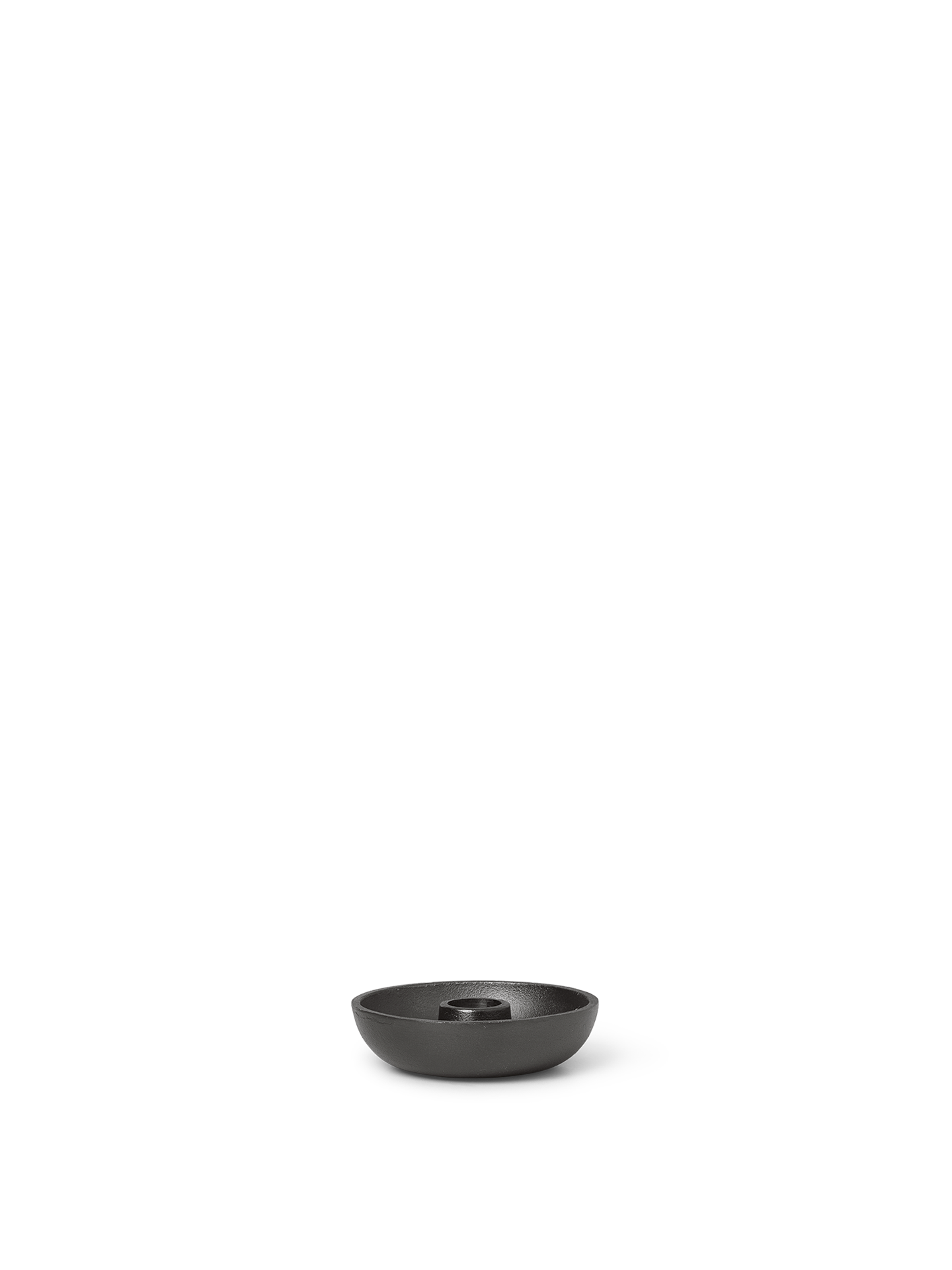 Ferm Living -  Bougeoir Bowl - Simple - Aluminium noir