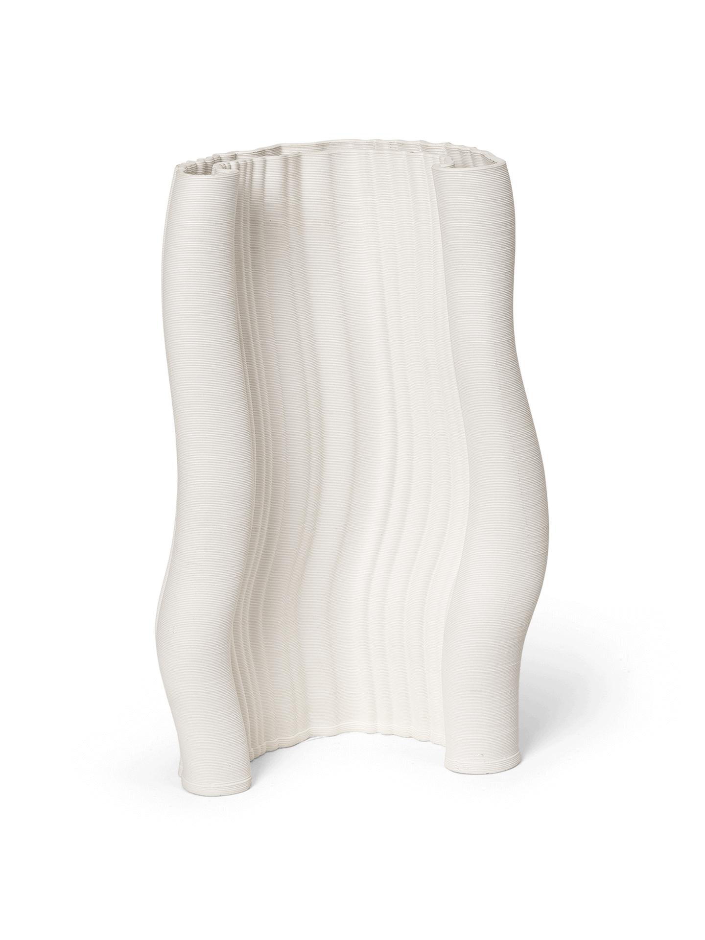 Ferm Living - Vase Moire - H30 - Blanc cassé