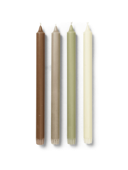 Ferm Living - Bougies Pure - Lot de 4 - Mélange botanique