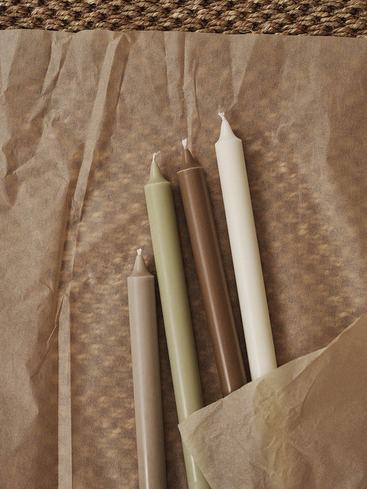 Ferm Living - Bougies Pure - Lot de 4 - Mélange botanique