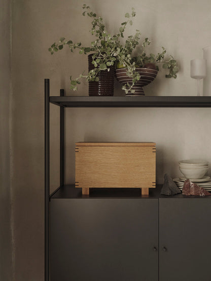 Ferm Living - Boîte en bois Bon - Chêne huilé