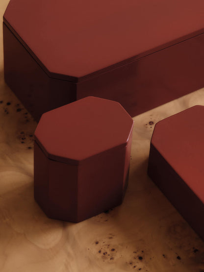 Ferm Living - Boîte de rangement Nova - 10 x 7,5 - Rouge piquant