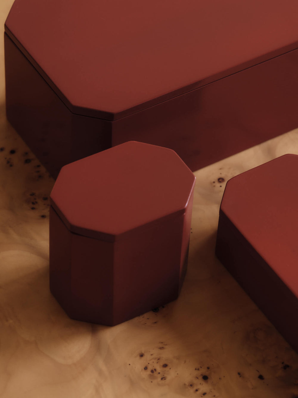 Ferm Living - Boîte de rangement Nova - 25 x 15 - Rouge piquant