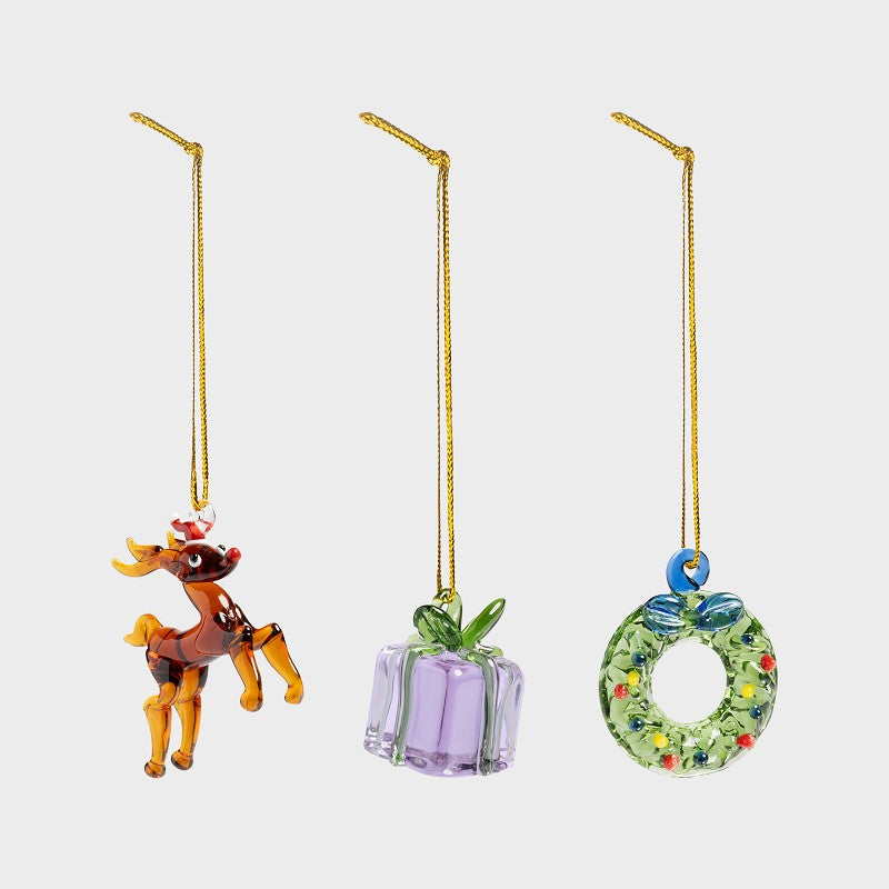 &klevering - Set de 3 décorations de Noël Merry n°1