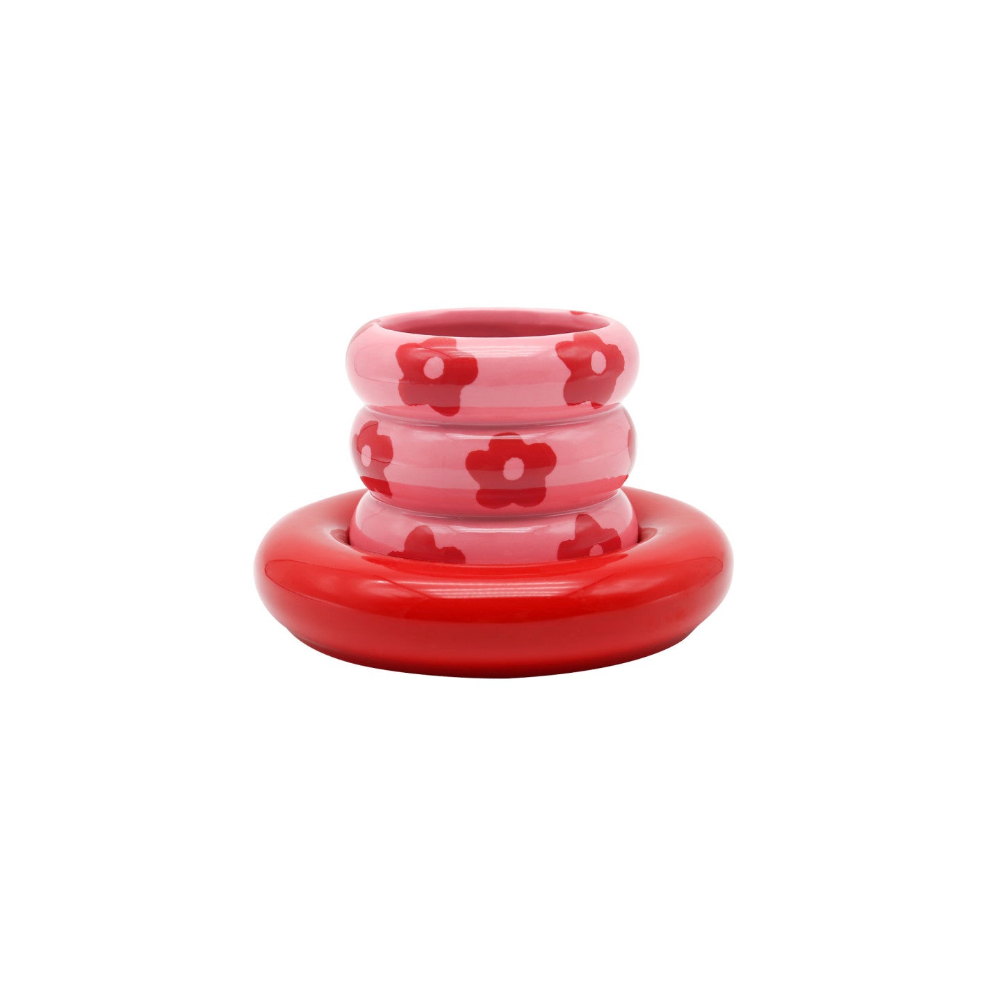 Que Rico - Mug en céramique avec soucoupe Dancing Daisies