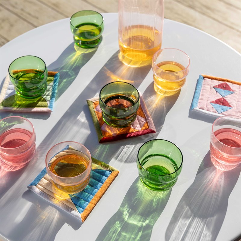 &klevering - Set de 4 Dessous de verre en coton