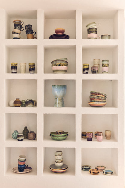 HK Living - Tasses à thé céramique des années 70 - set de 2
