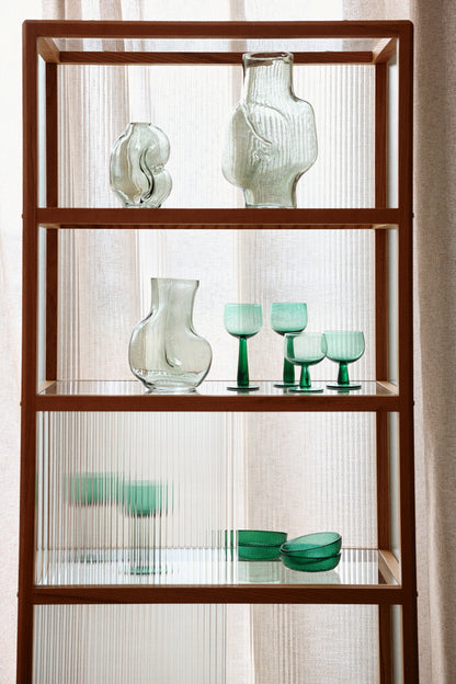 HK Living - Petit vase en verre couleur vert olive