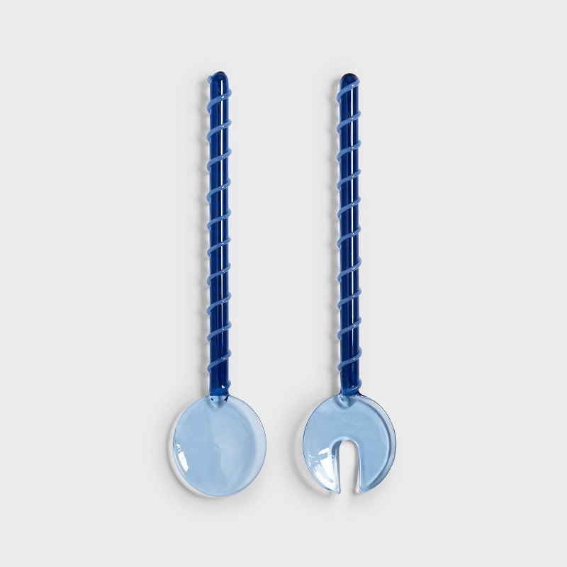 &klevering -  Couverts à salade Sling bleu
