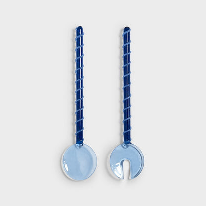 &klevering -  Couverts à salade Sling bleu