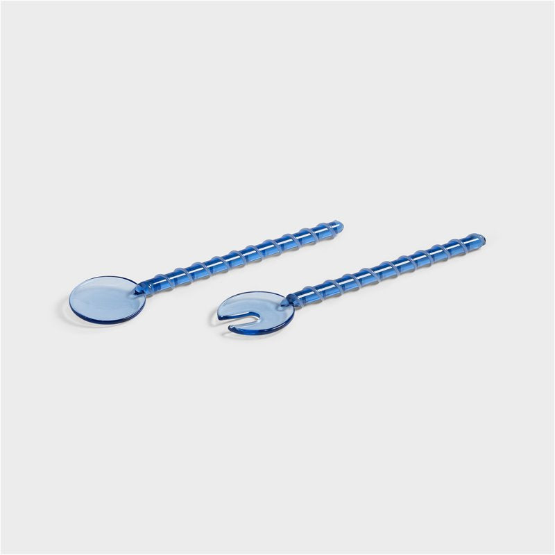 &klevering -  Couverts à salade Sling bleu