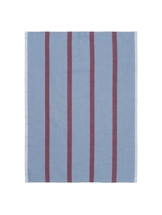 Ferm Living - Torchon blue & Burgundy