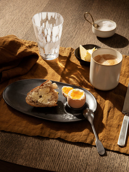 Ferm Living - Assiette petit-déjeuner Flow - Noire