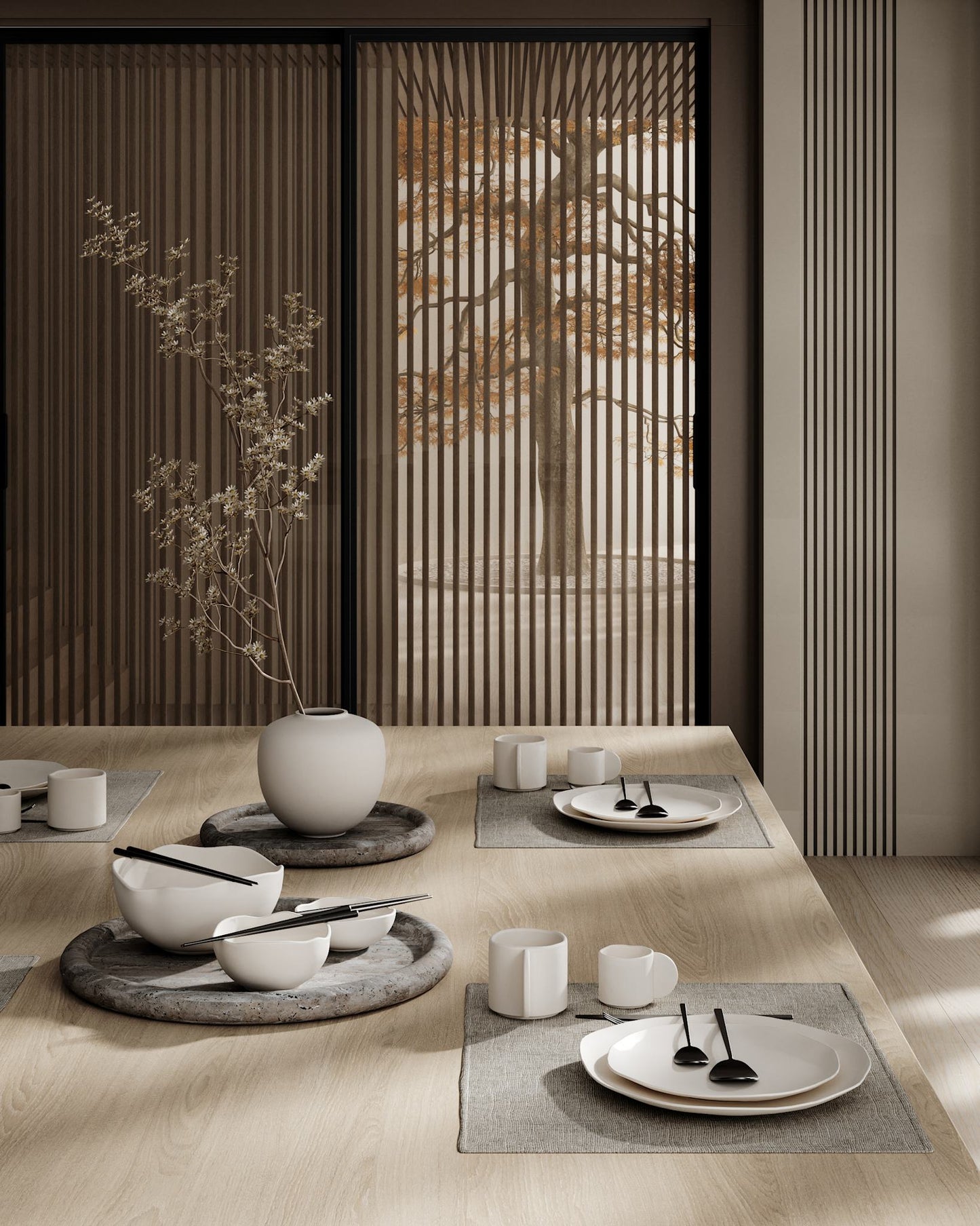 101 Copenhagen - Service de tasses à expresso Native - Bouleau - set de 6