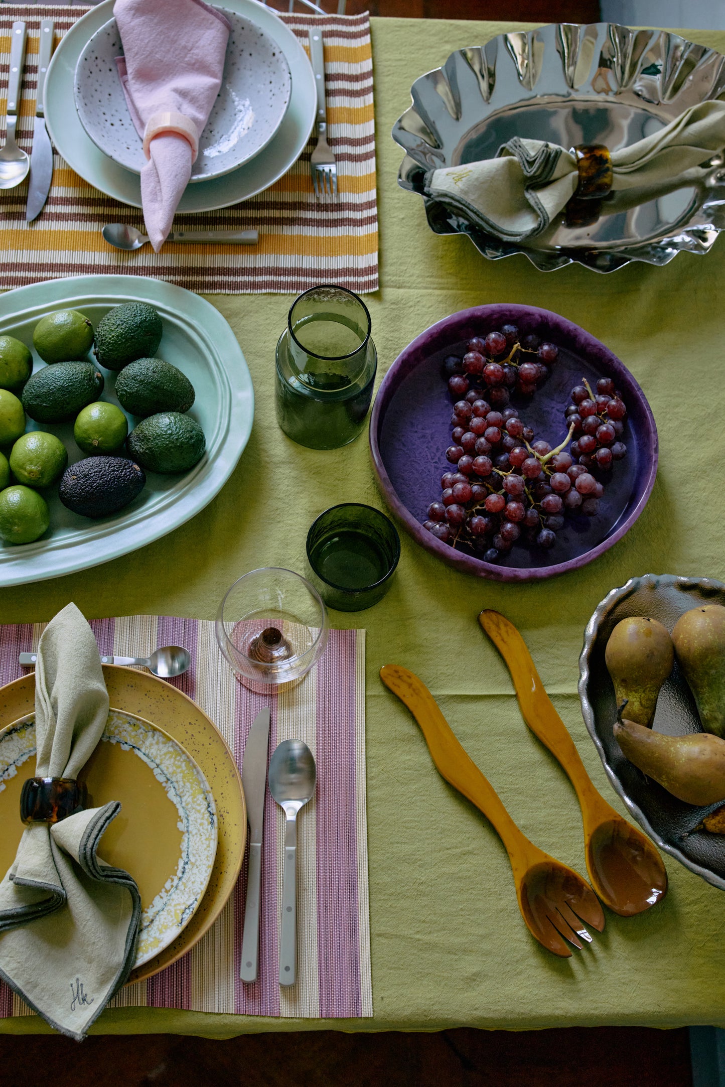 HK Living - Saladier, couleur prune