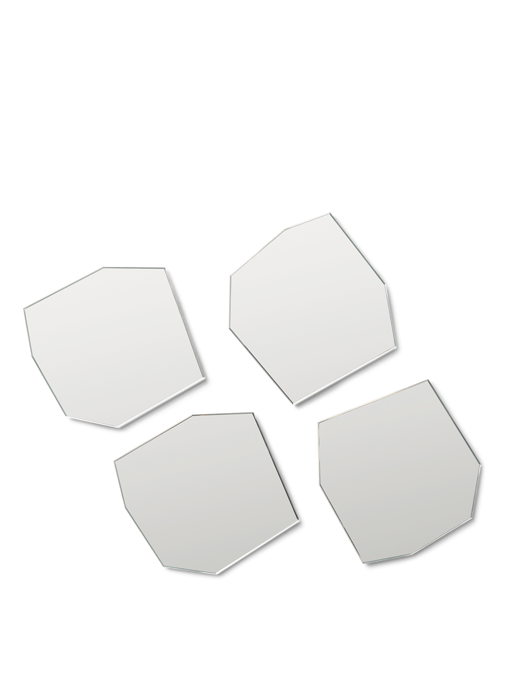 Ferm Living - Dessous de verre Miroir Shard - Lot de 4