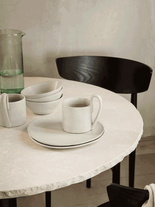 Ferm Living - Mug Flow - Moucheté blanc cassé
