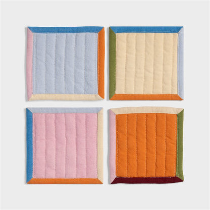 &klevering - Set de 4 Dessous de verre en coton
