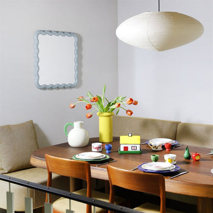 & klevering - Miroir ZigZag Mist bleu