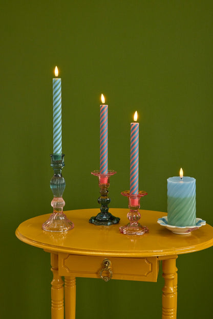 Rice - LED Bougies - Bleu - Pack de 2