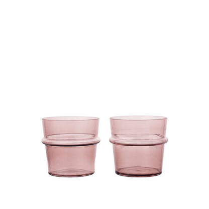 Ferm Living - Verres bas Boya - Lot de 2 - Mauve