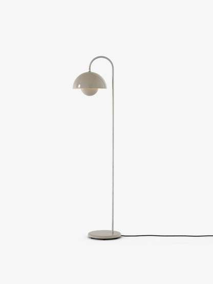 And Tradition - lampe sur pied Flowerpot VP12 Grey Beige de Verner Panton