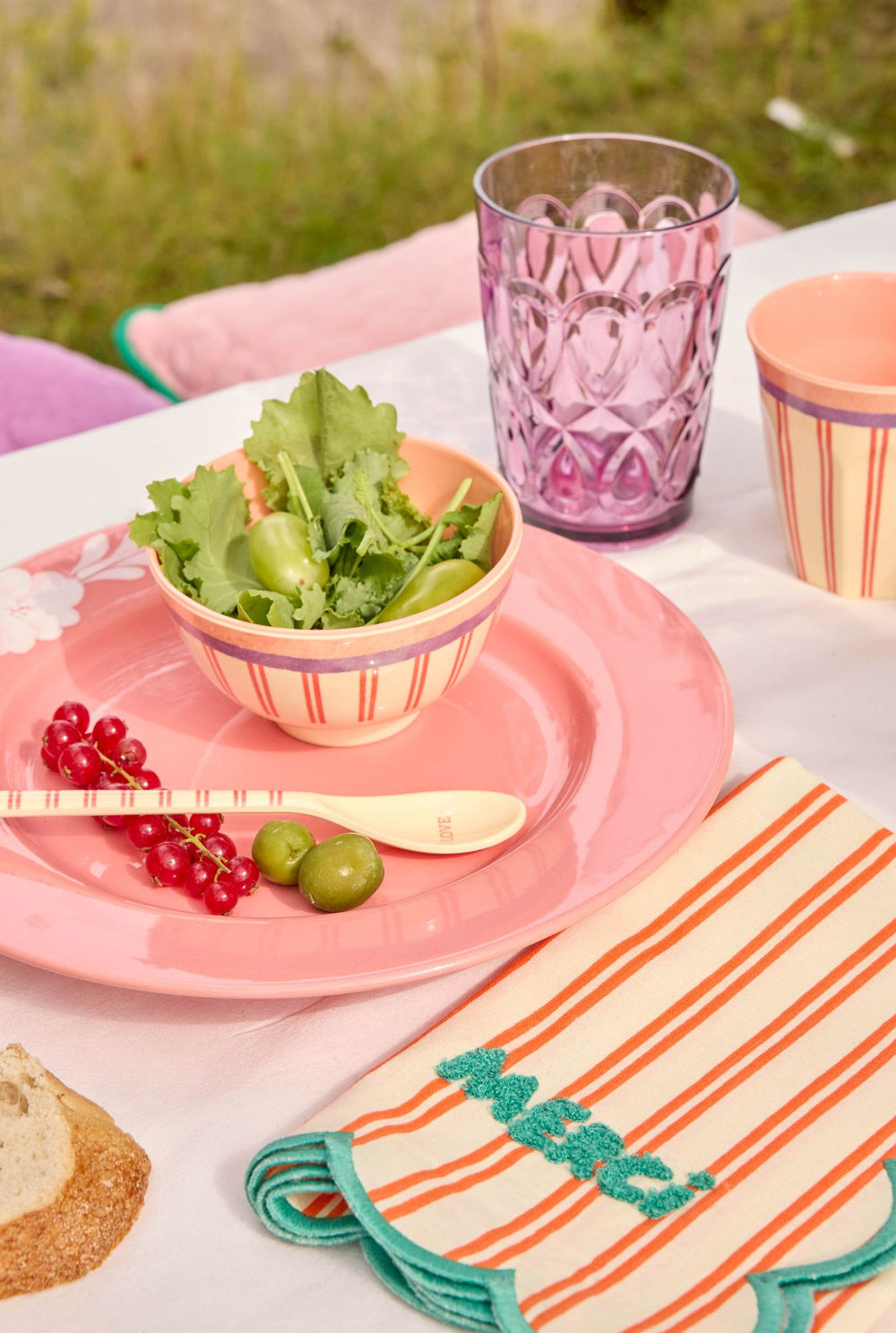 Rice - Serviettes en coton - Orange - set de 6