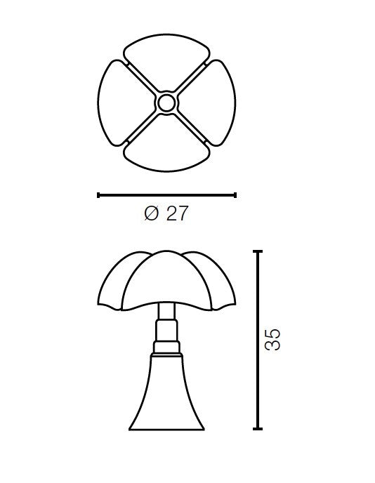 Martinelli Luce - Minipipistrello par Gae Aulenti