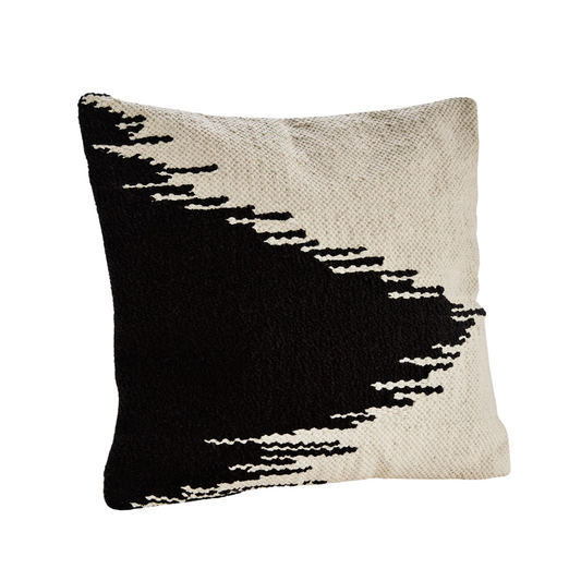 Madam Stoltz - Housse de coussin -  blanc et noir