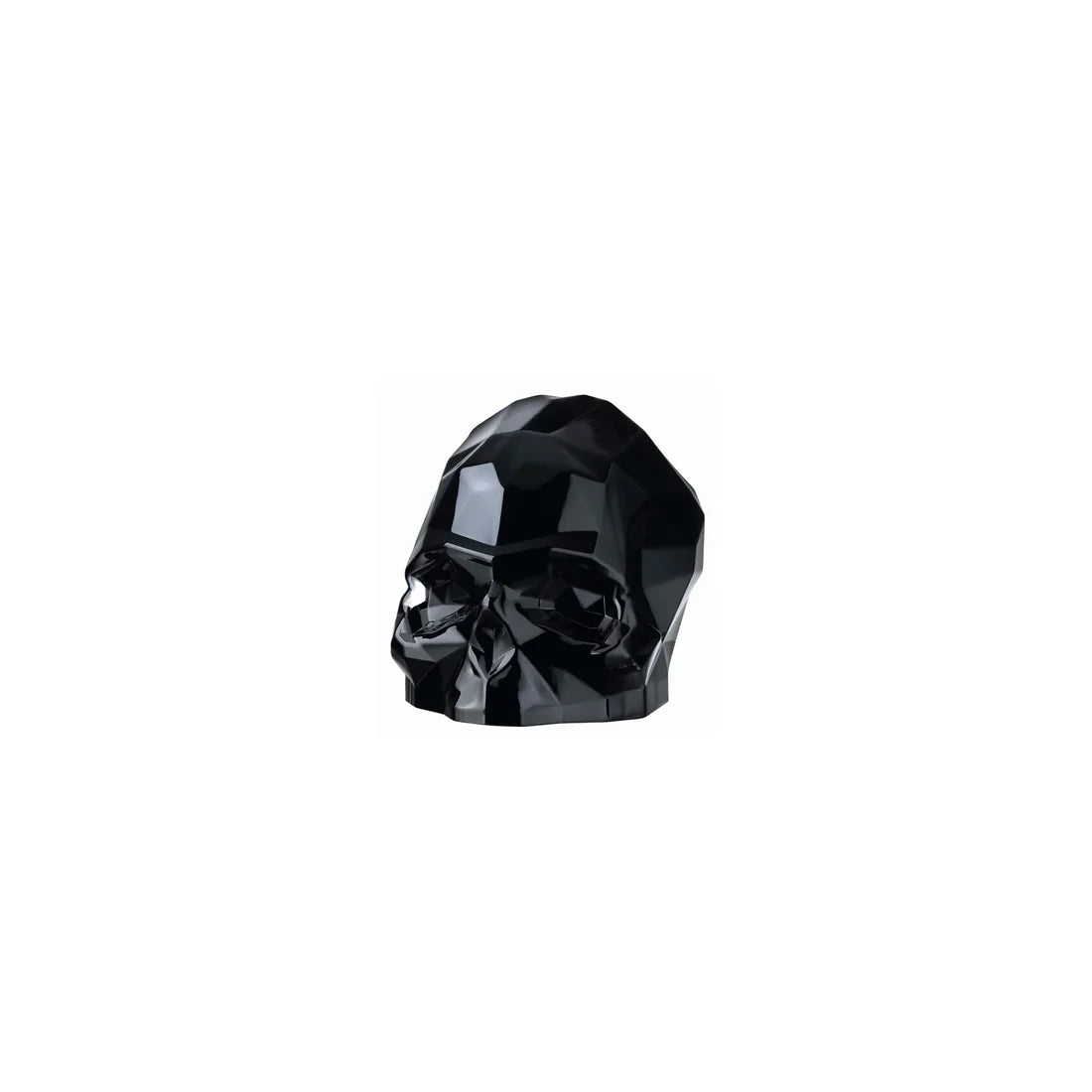 Nude Glass - Presse papier - Memento Mori Faceted Skull Black Small
