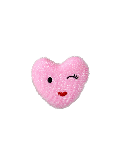 Rice - Eponge Coeur Rose clair