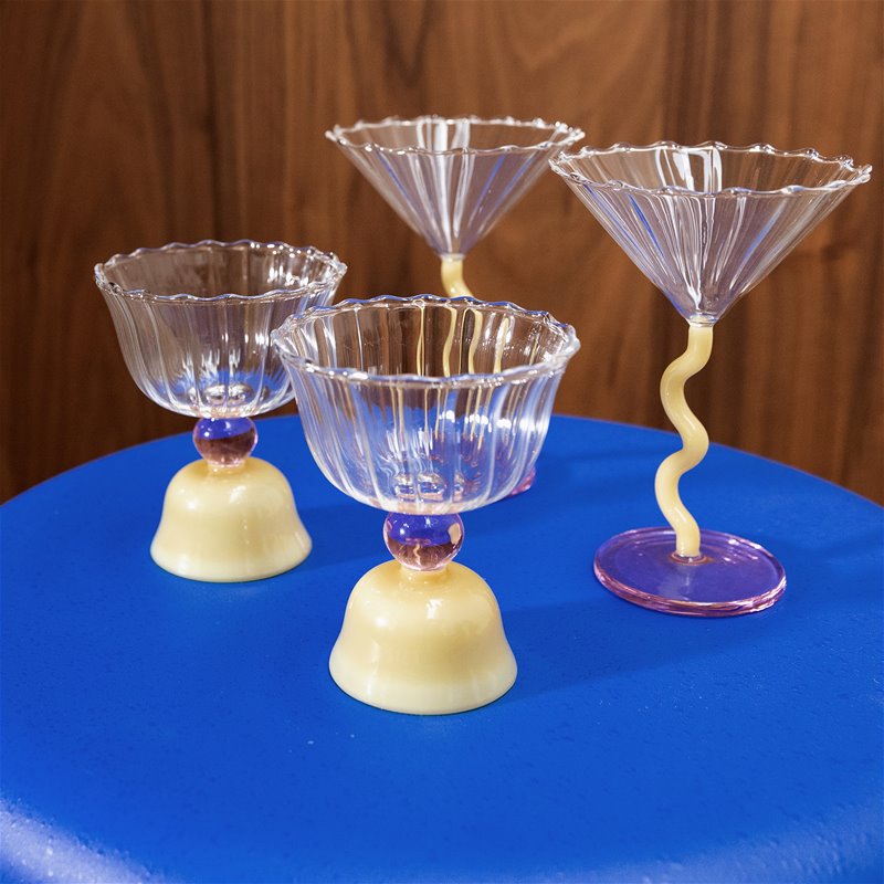 Klevering - Verres tulipe caramel set de 2