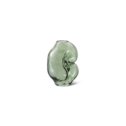 HK Living - Petit vase en verre couleur vert olive
