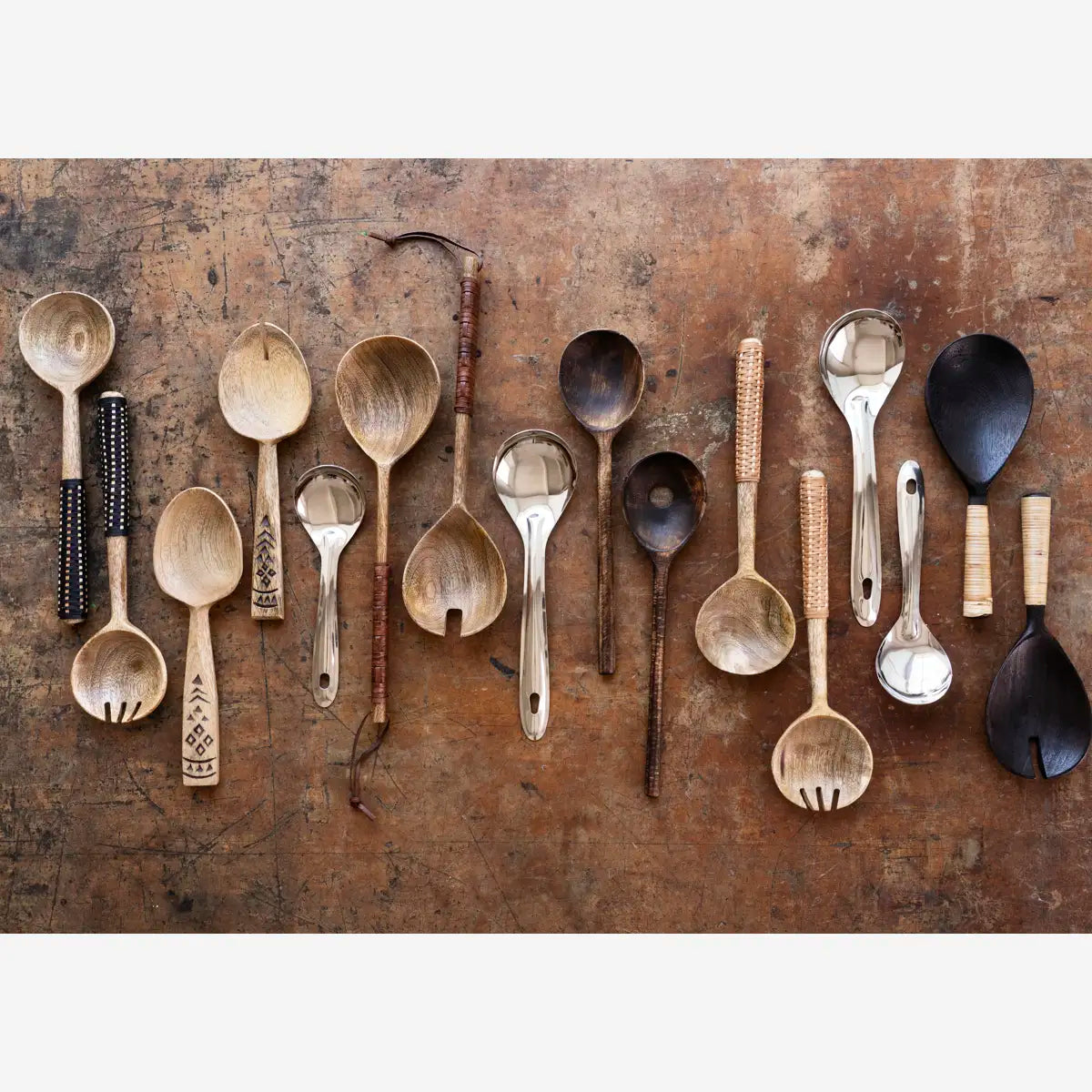 Madam Stoltz - Services à salade en bois de bambou