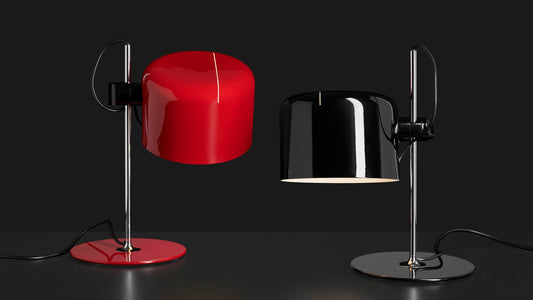 Oluce - Lampe de table - Coupé noir 2202