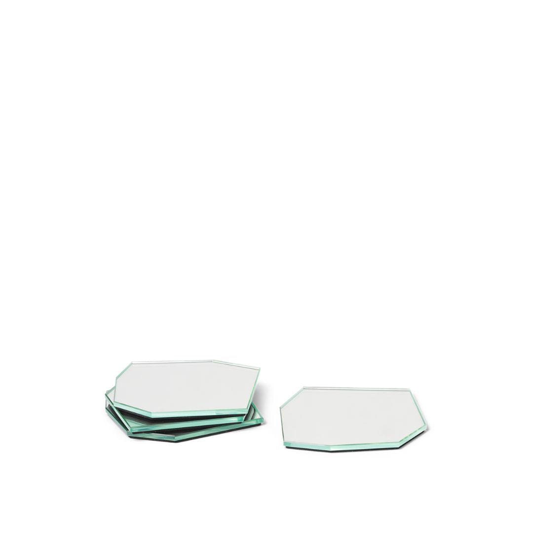Ferm Living - Dessous de verre Miroir Shard - Lot de 4