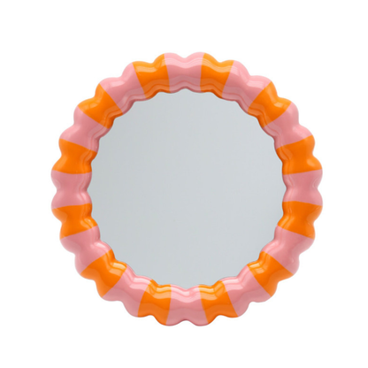 Que Rico - Miroir Lorena en étoile orange et rose