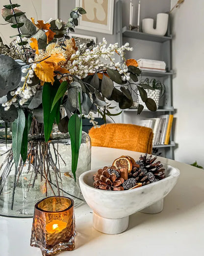 Ferm Living - Bol Alza en marbre blanc