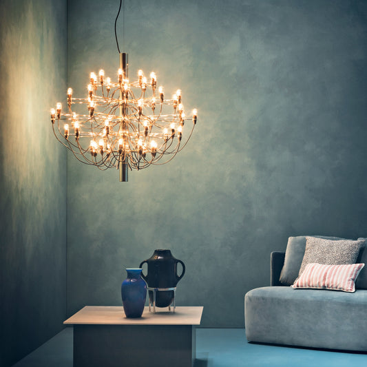 Flos - Lampe à suspension 2097/50 frosted bulbs chrome