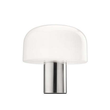 Flos - lampe de table - Bellhop Glass Bright Aluminium