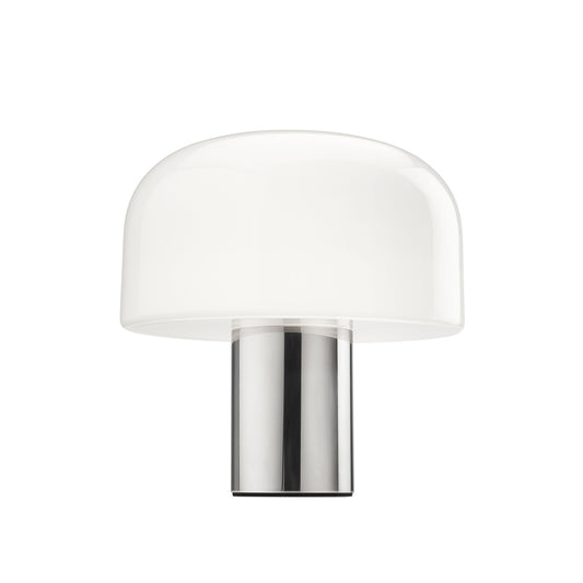 Flos - lampe de table - Bellhop Glass Bright Aluminium